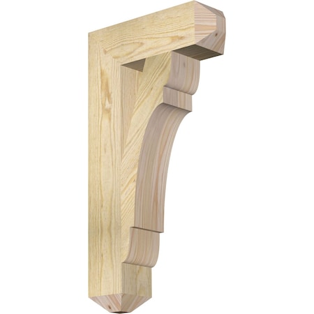 Ekena Millwork Olympic Craftsman Rough Sawn Bracket, Douglas Fir, 4"W x 14"D x 26"H BKT04X14X26OLY04RDF